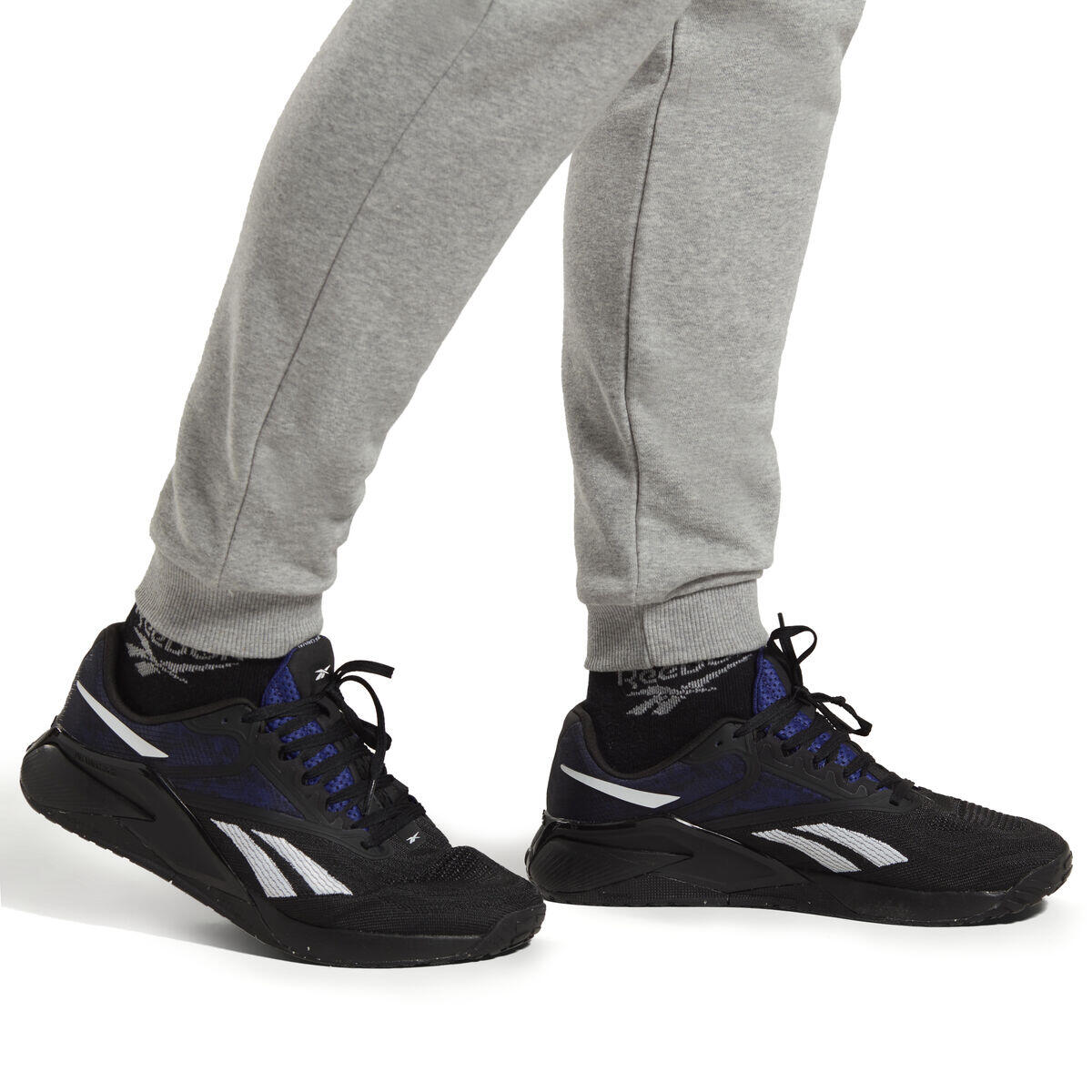 Broeken voor Volwassenen Reebok FT LEFT LEG JOGG HZ8785  Grijs 4/5