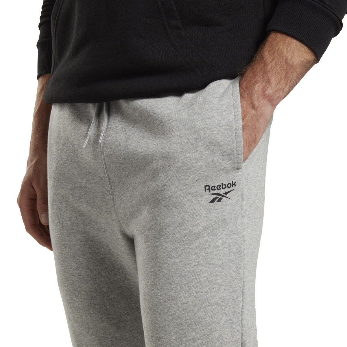Broeken voor Volwassenen Reebok FT LEFT LEG JOGG HZ8785  Grijs 3/5
