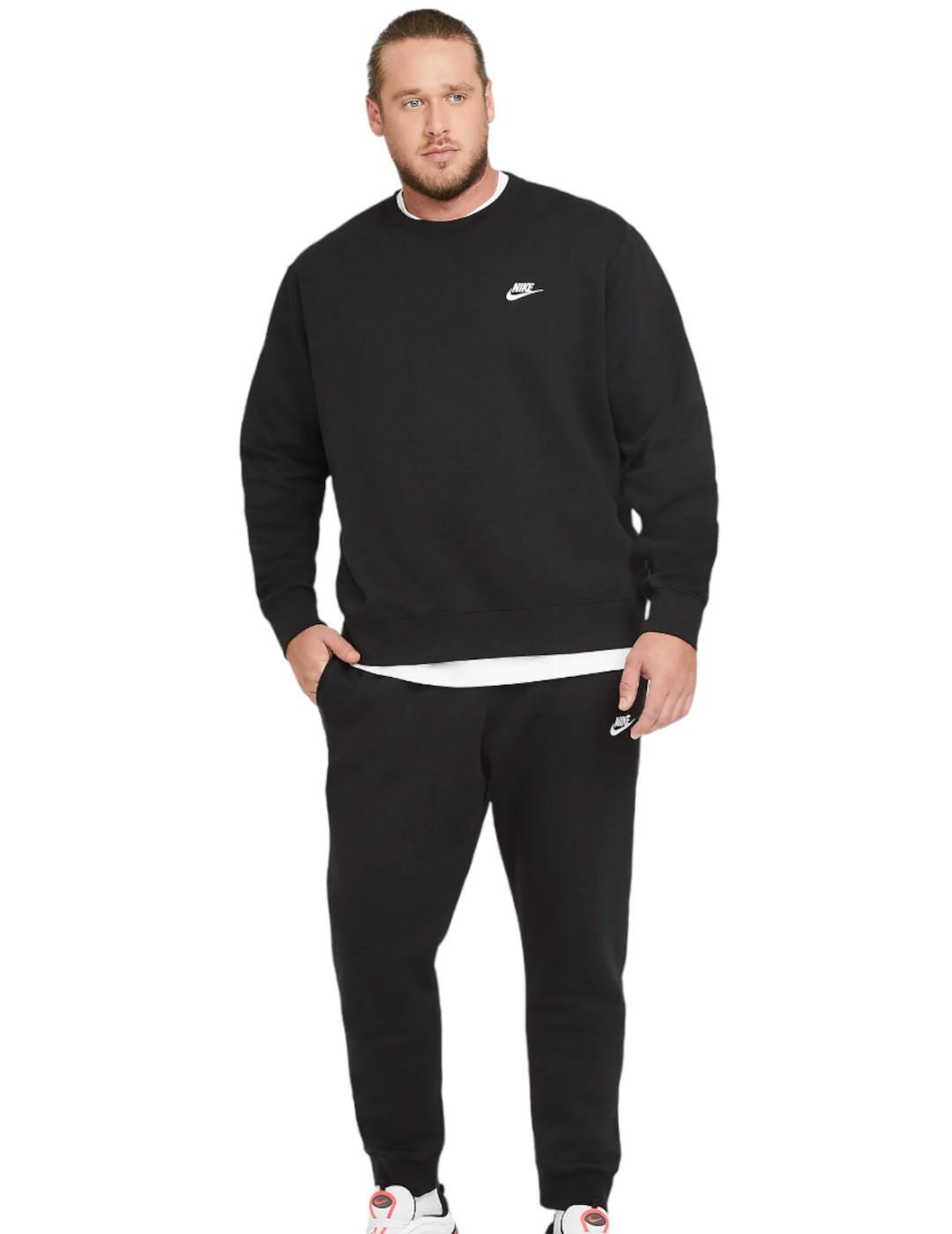 Sudaderas jerseys polares para Hombre Nike Club fleece Negro 4/7