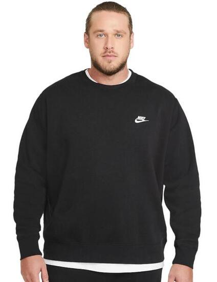 Felpe in pile per uomo Nike Club Nero