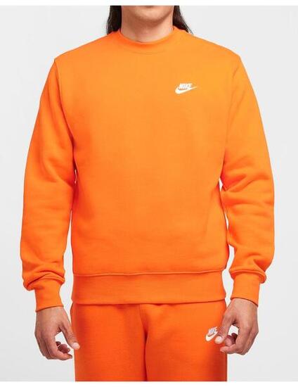 Sudaderas jerseys polares para Hombre Nike Club fleece Naranja