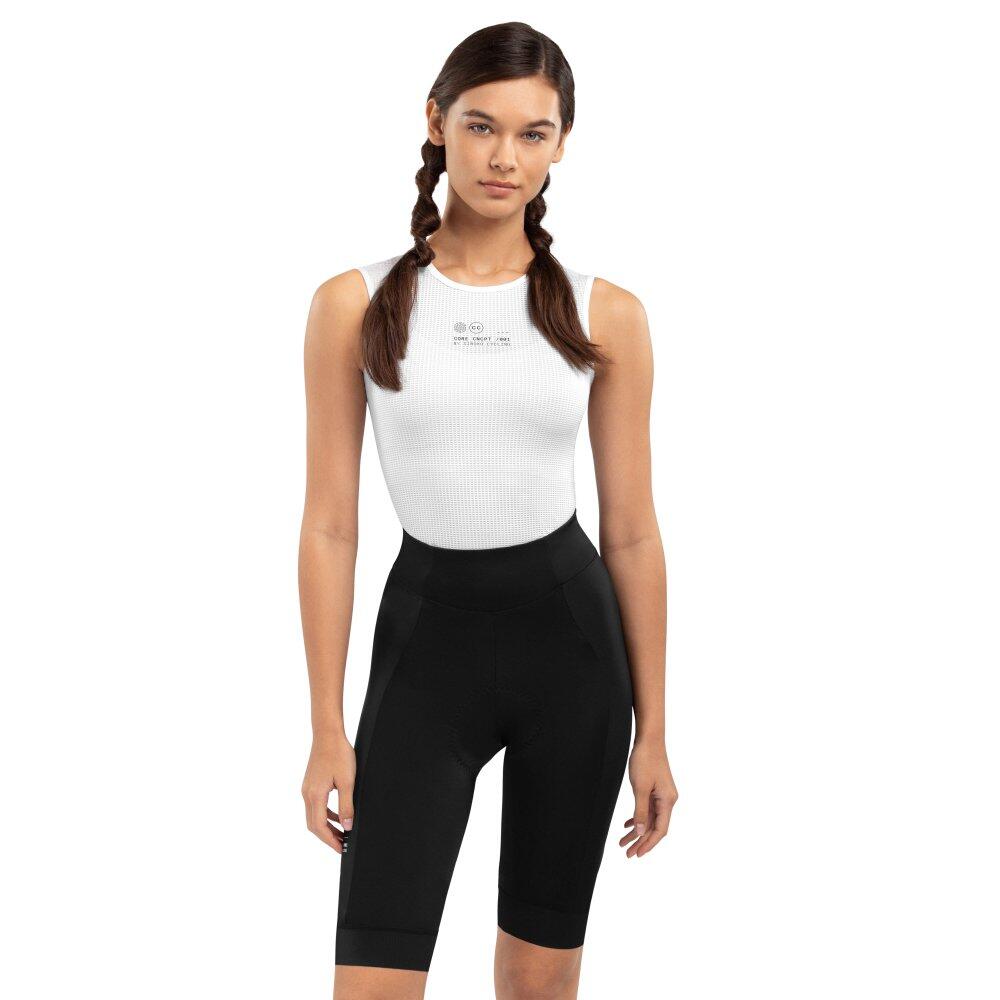 SIROKO Damen Radsport kurze fahrradhose mit sitzpolster für Core Bonette Schwarz