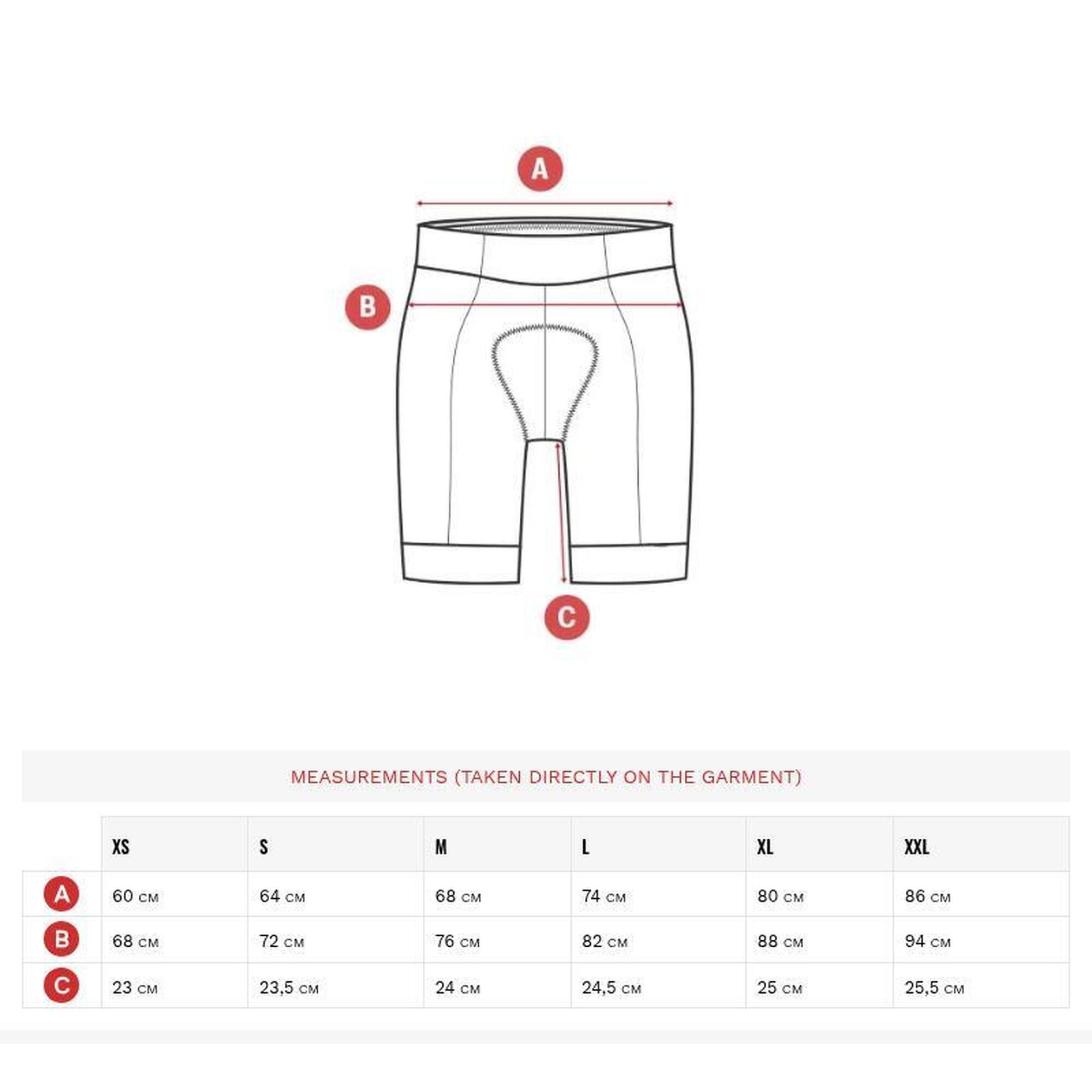 Pantaloni scurți căptuși de pentru bărbați Core Ridge Negru