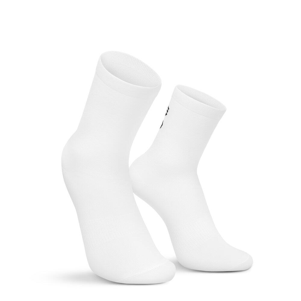 SIROKO Herren und Damen Radsport Fahrradsocken Core Haza Weiß