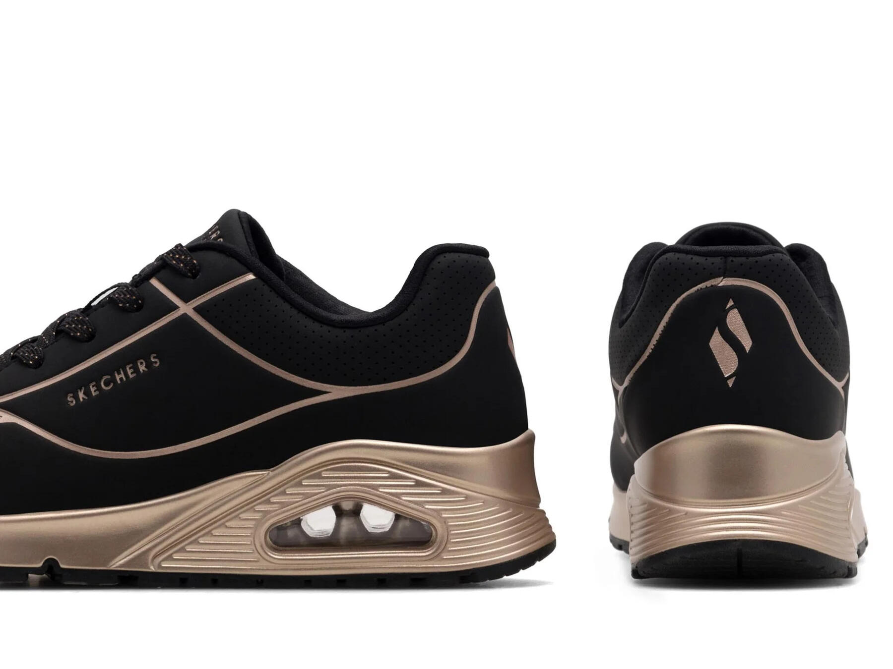 Buty  na co dzień damskie SKECHERS UNO GEN 1 COOL eko skóra 3/4