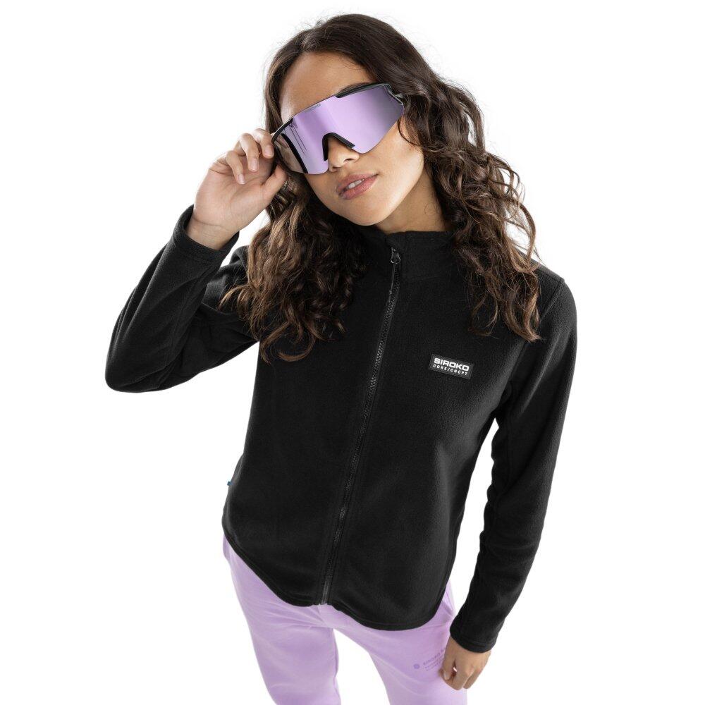 Polar de fecho inteiro para mulher desportos de inverno core andermatt preto
