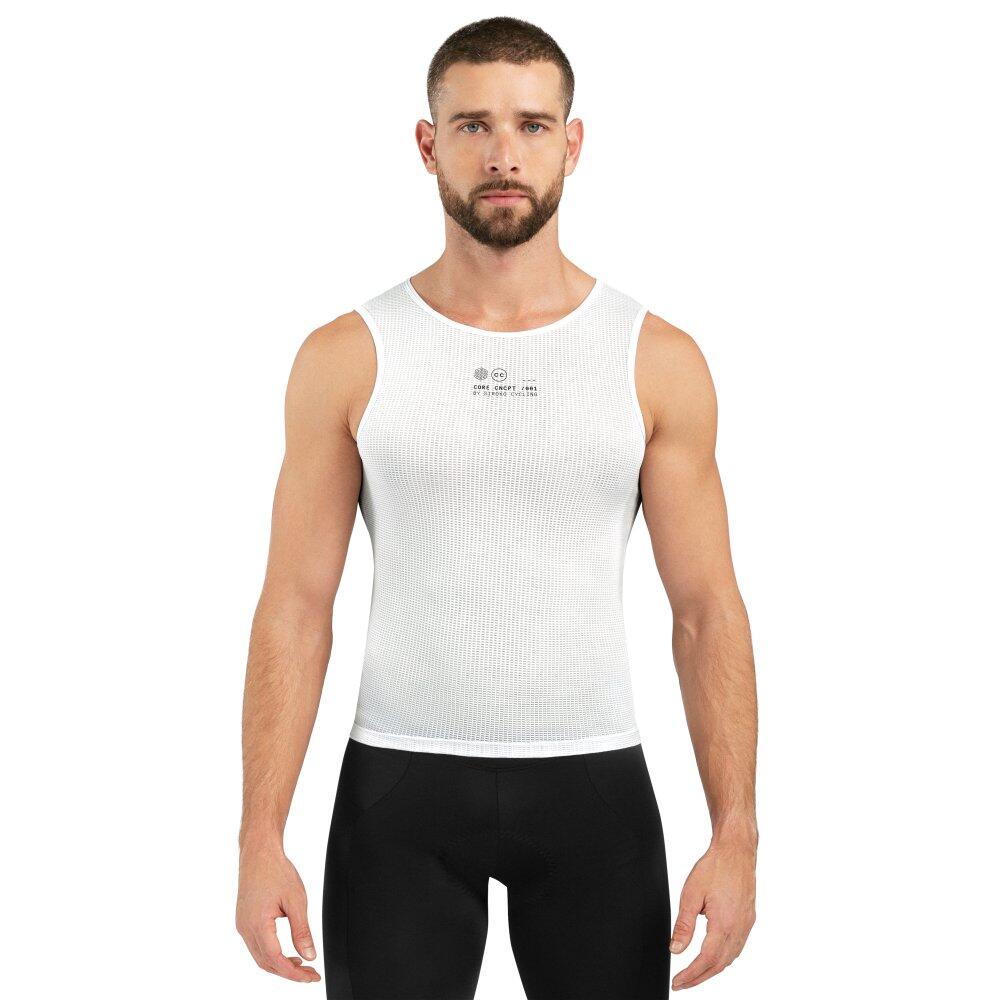SIROKO Heren Wielrennen fiets ondershirt Core Airborne Wit