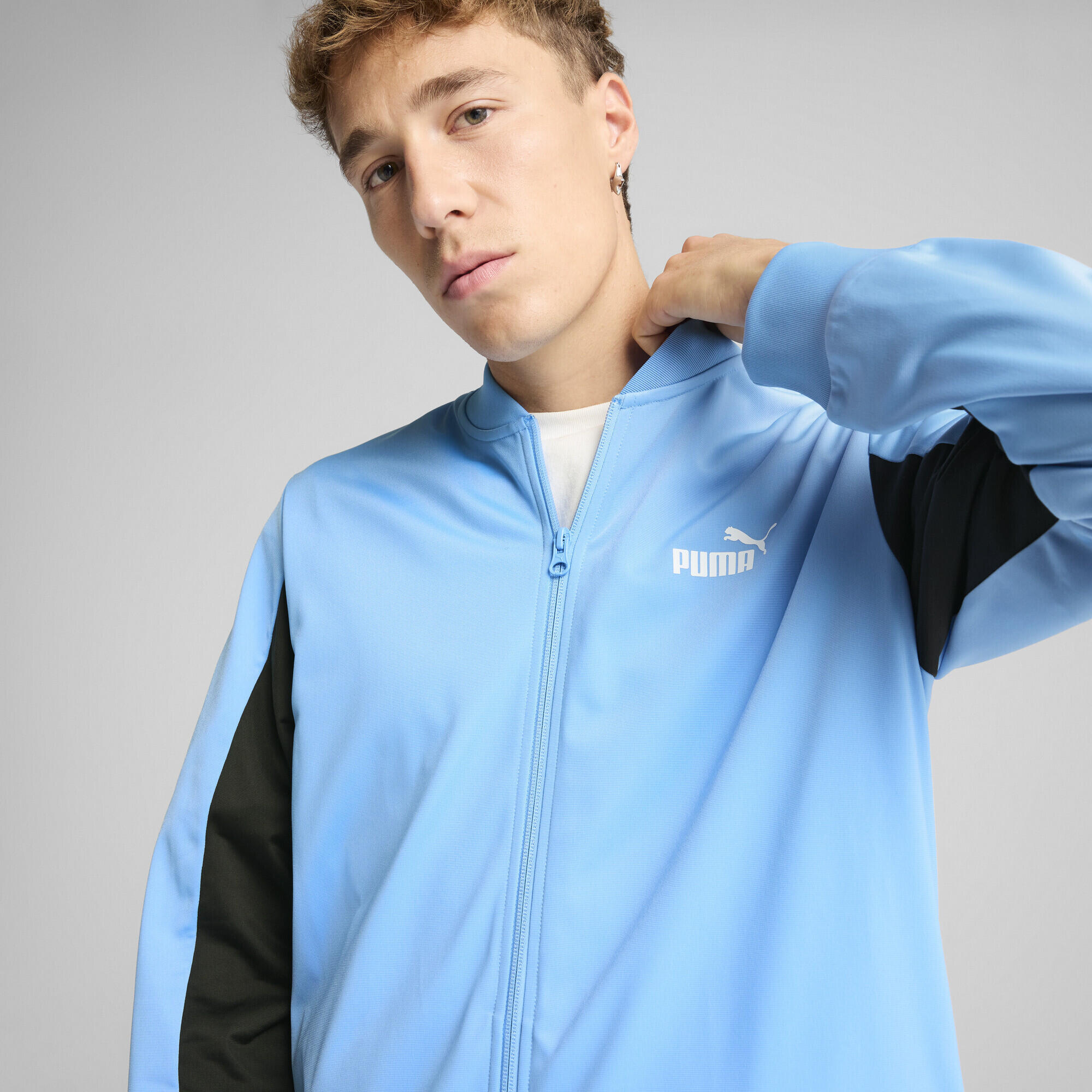 Poly Baseballanzug Herren PUMA Team Light Blue 3/7