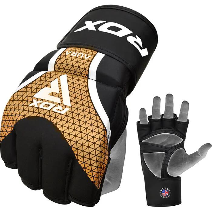 RDX Grappling Gloves Aura Plus T-17 Black Golden-Xl 5/5