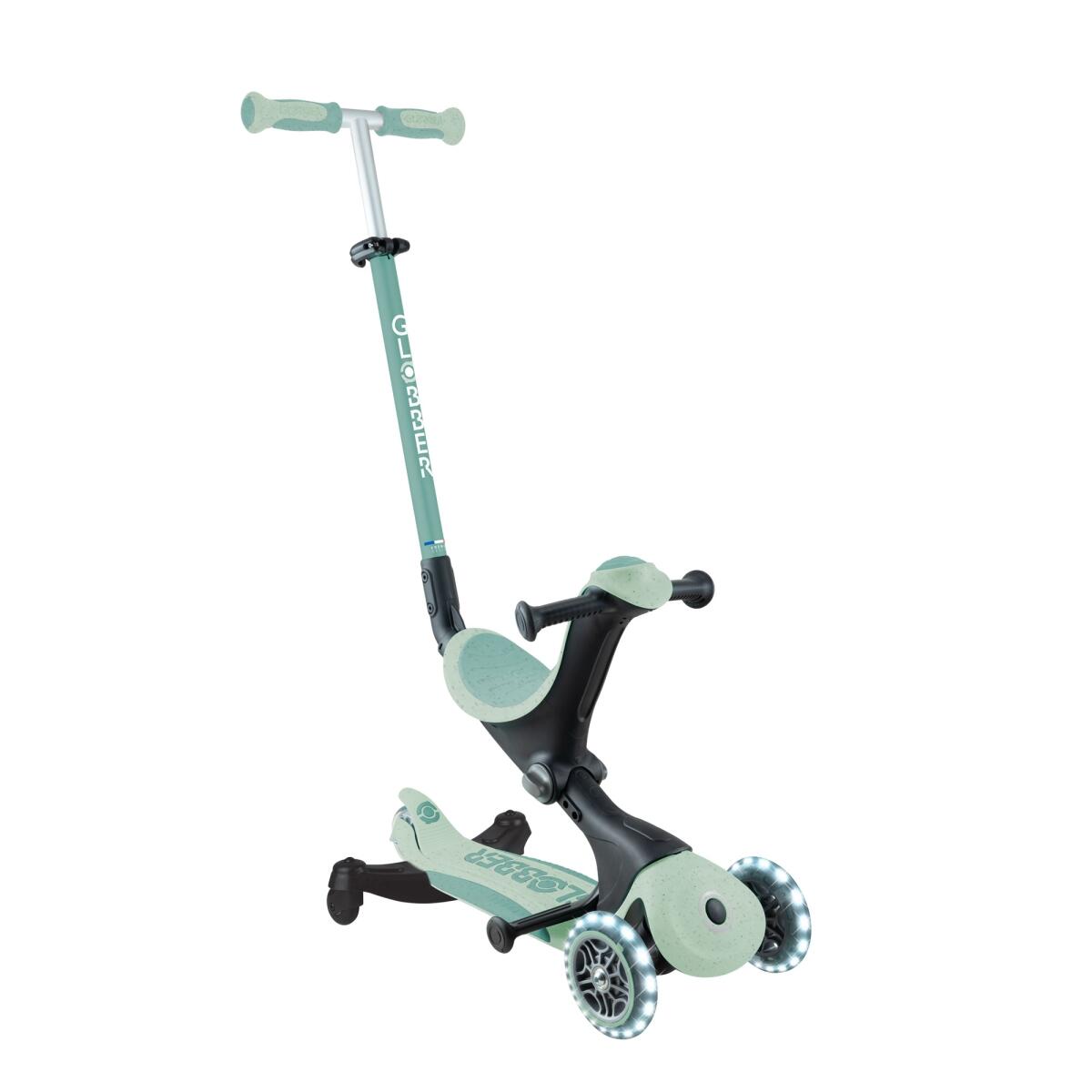 Globber - Trottinette Évolutive Go-up Deluxe Lights Eco 360 - Vert Pistache - Trottinette - Jaune|vert - No Size - Decathlon
