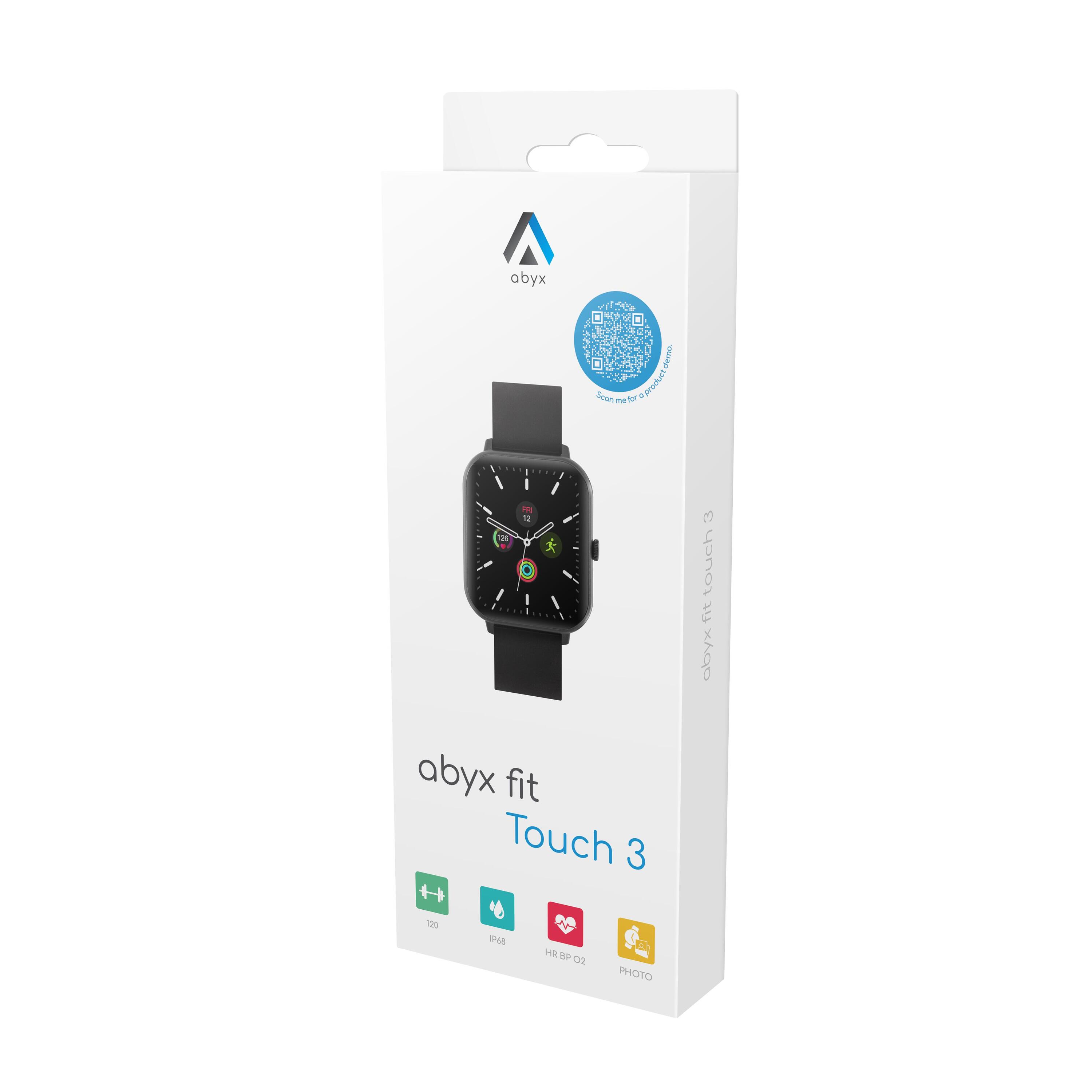 Montre Connectée Multisport - Abyx Fit Touch 3 - Noire 6/6