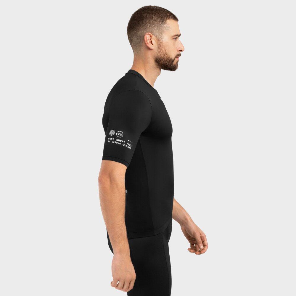 Maillot vélo Core Pordoi homme Noir slim manches courtes 4/8