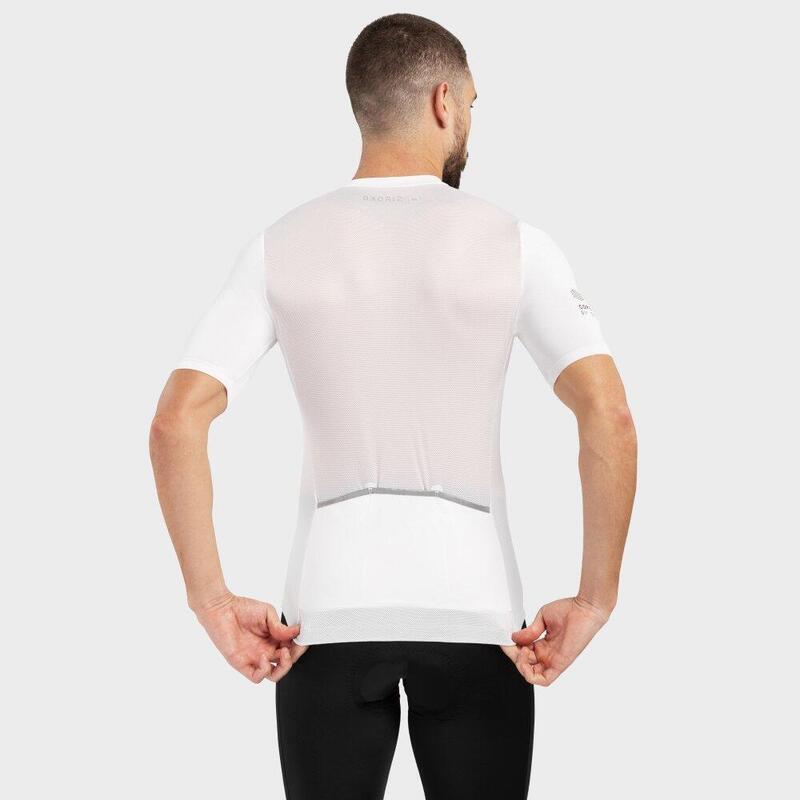 Camisola de ciclismo manga curta homem Core Rim Drive Branco