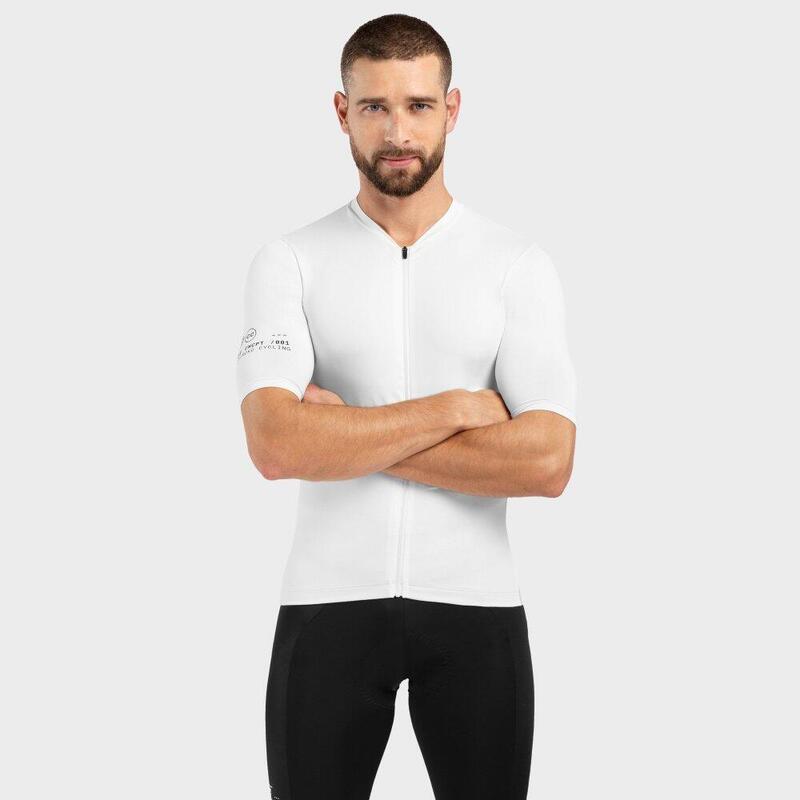 Camisola de ciclismo manga curta homem Core Rim Drive Branco