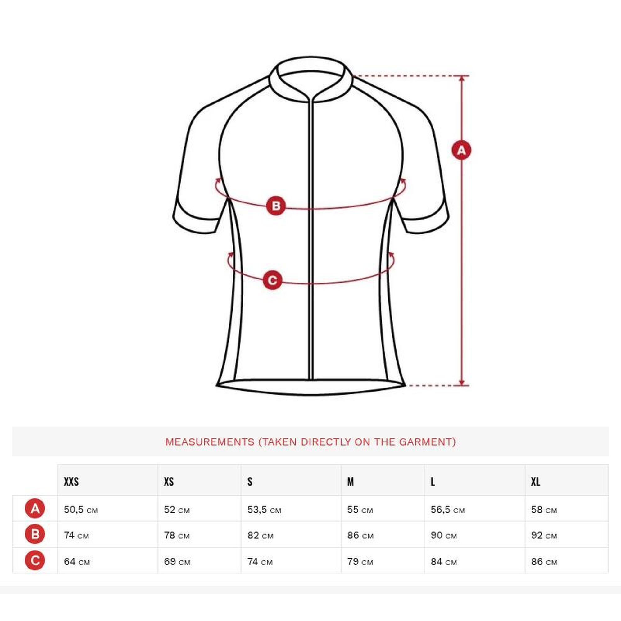 Camisola de ciclismo manga curta mulher Core Sonora Branco