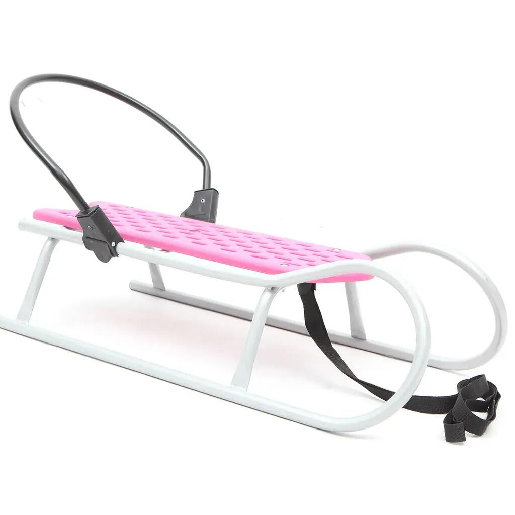 Pink ONYX Sled with Backrest – Strong Polish Construction
