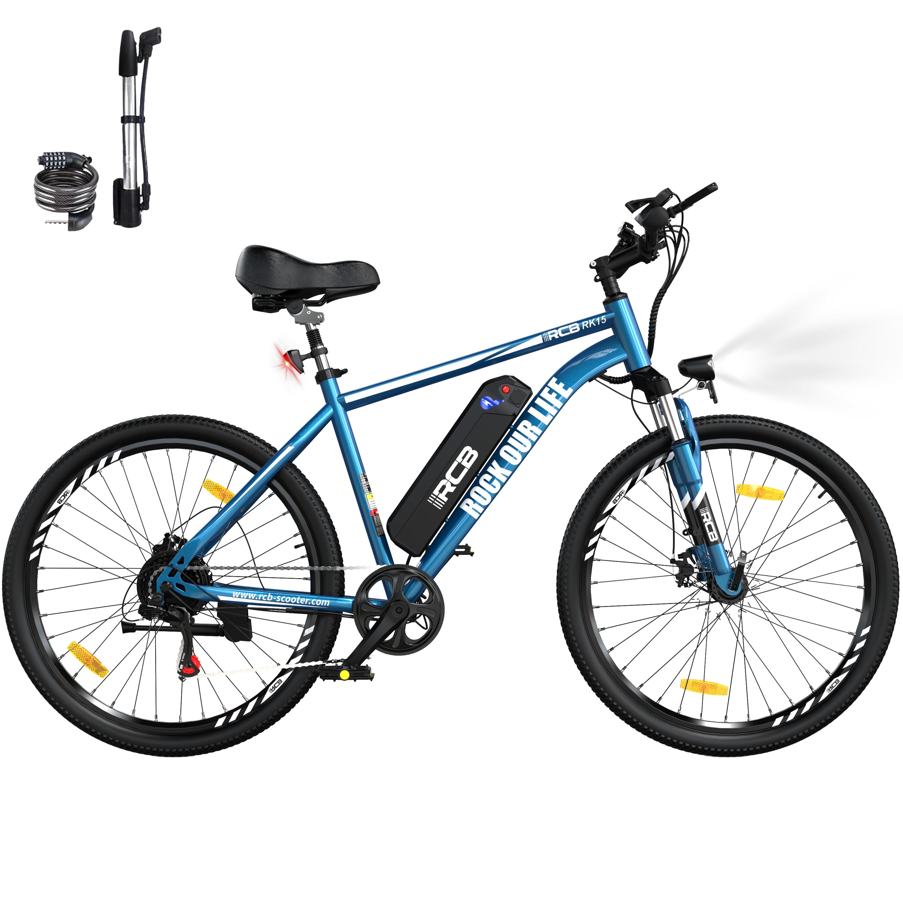 RCB Electric City Bikes RK15, E-bikes 26",30-50 km,36V 10.4Ah