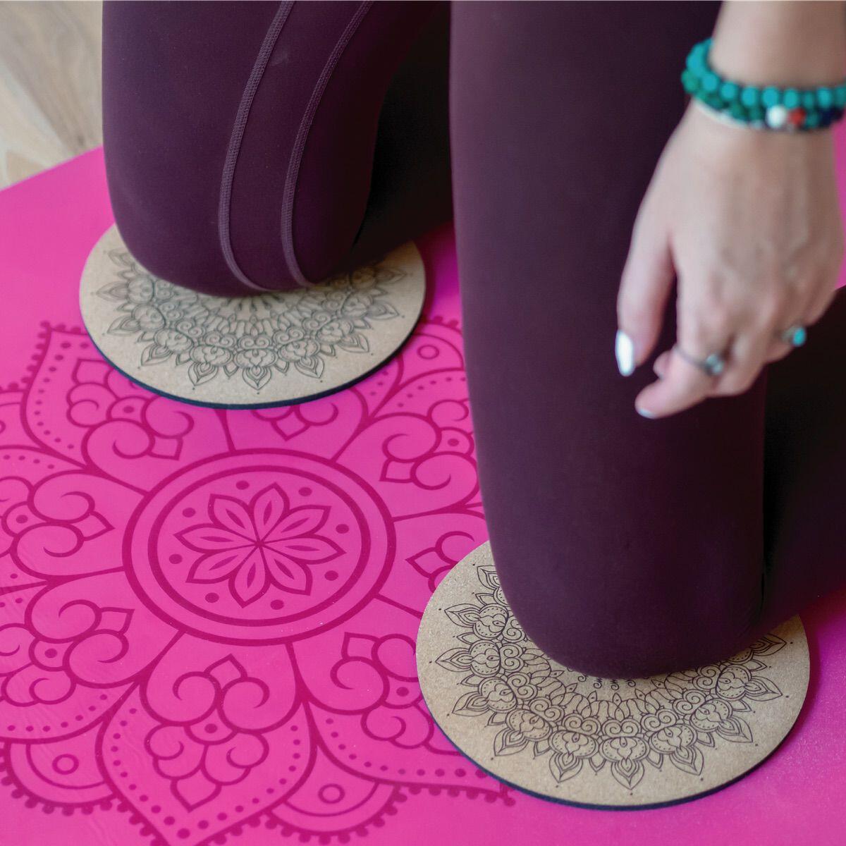 Ginocchiere Yoga - Set (2 pezzi) | in gomma naturale e sughero 4/6
