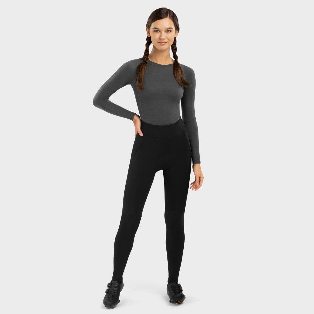Damen Radsport lange fahrradhose mit sitzpolster für Core Lookout Schwarz 2/7