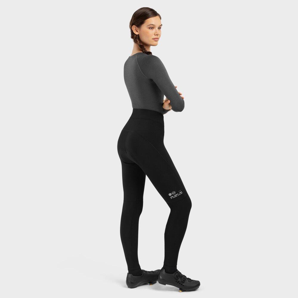 Damen Radsport lange fahrradhose mit sitzpolster für Core Lookout Schwarz 4/7