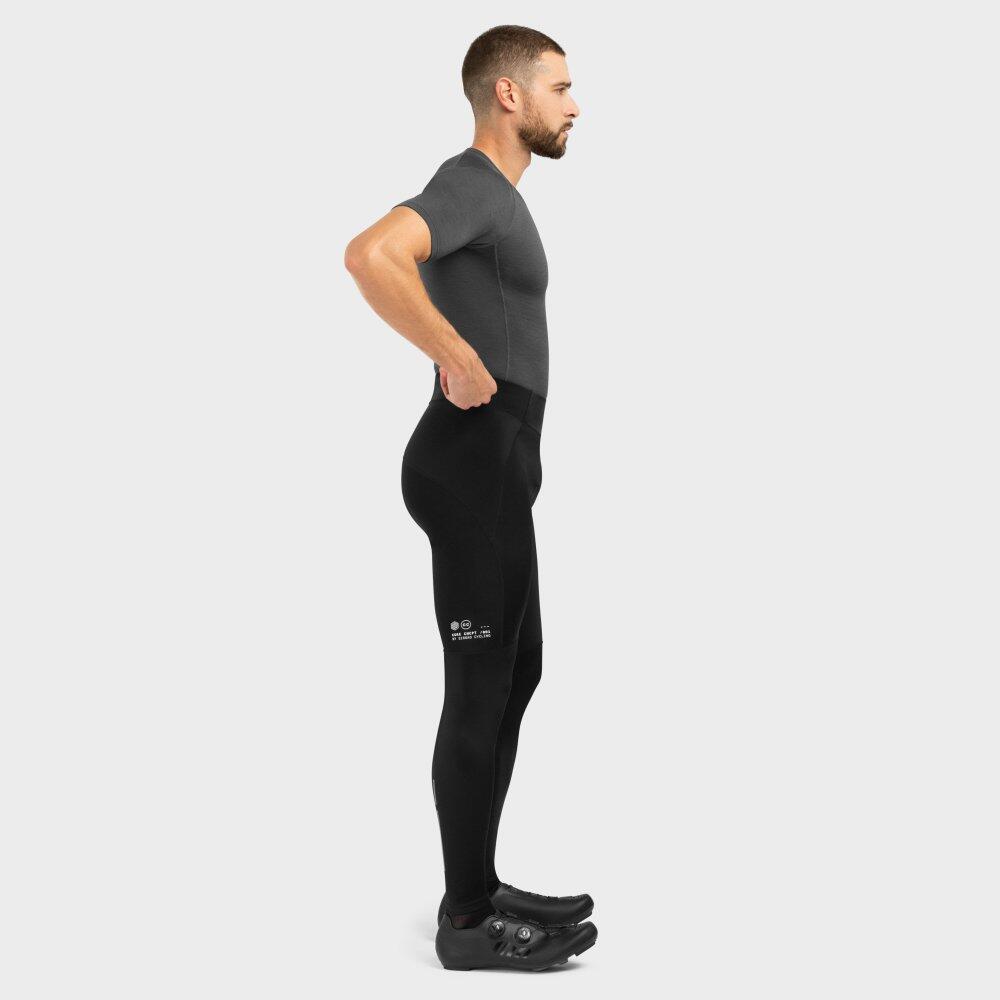 Cuissard long vélo thermique avec peau homme Cyclisme Core Speed Noir 3/7