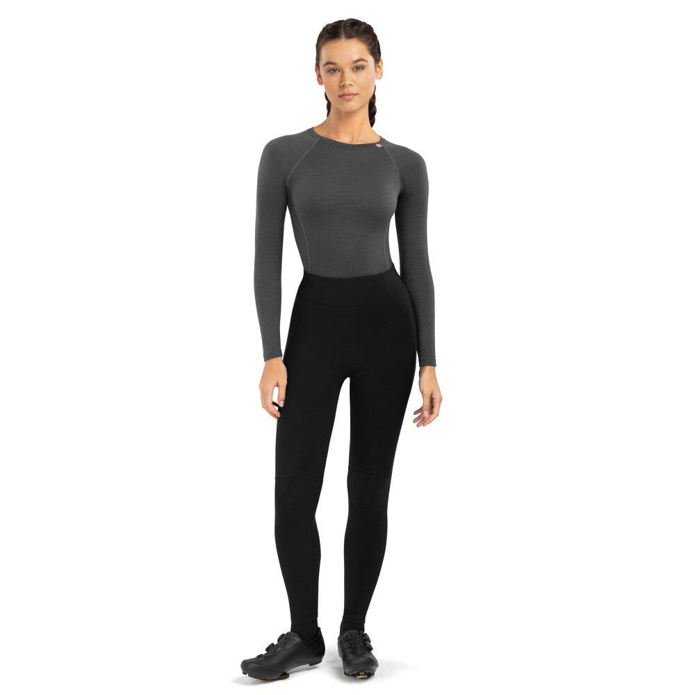 Women Cycling 's thermal padded tights Core Agility Black