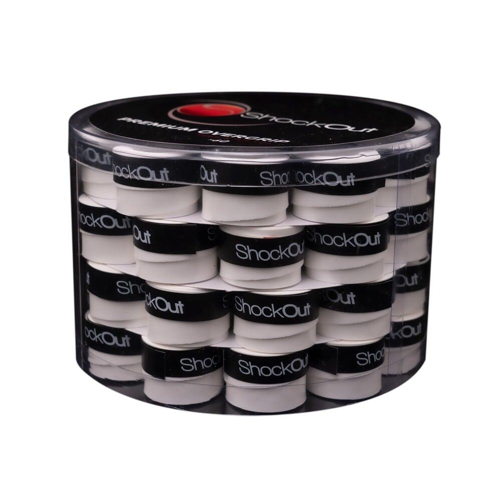 SHOCKOUT Confezione Da 60 Overgrip Smooth Premium Bianchi E Neri