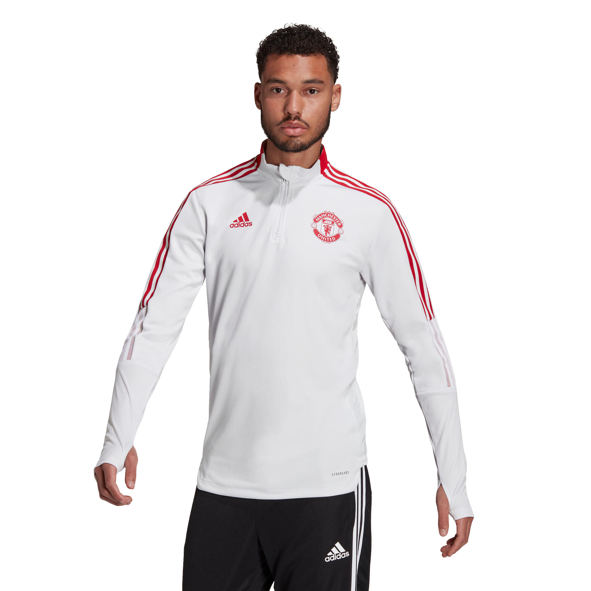 Sweat d'entraînement à zip Manchester United Tiro 3/5