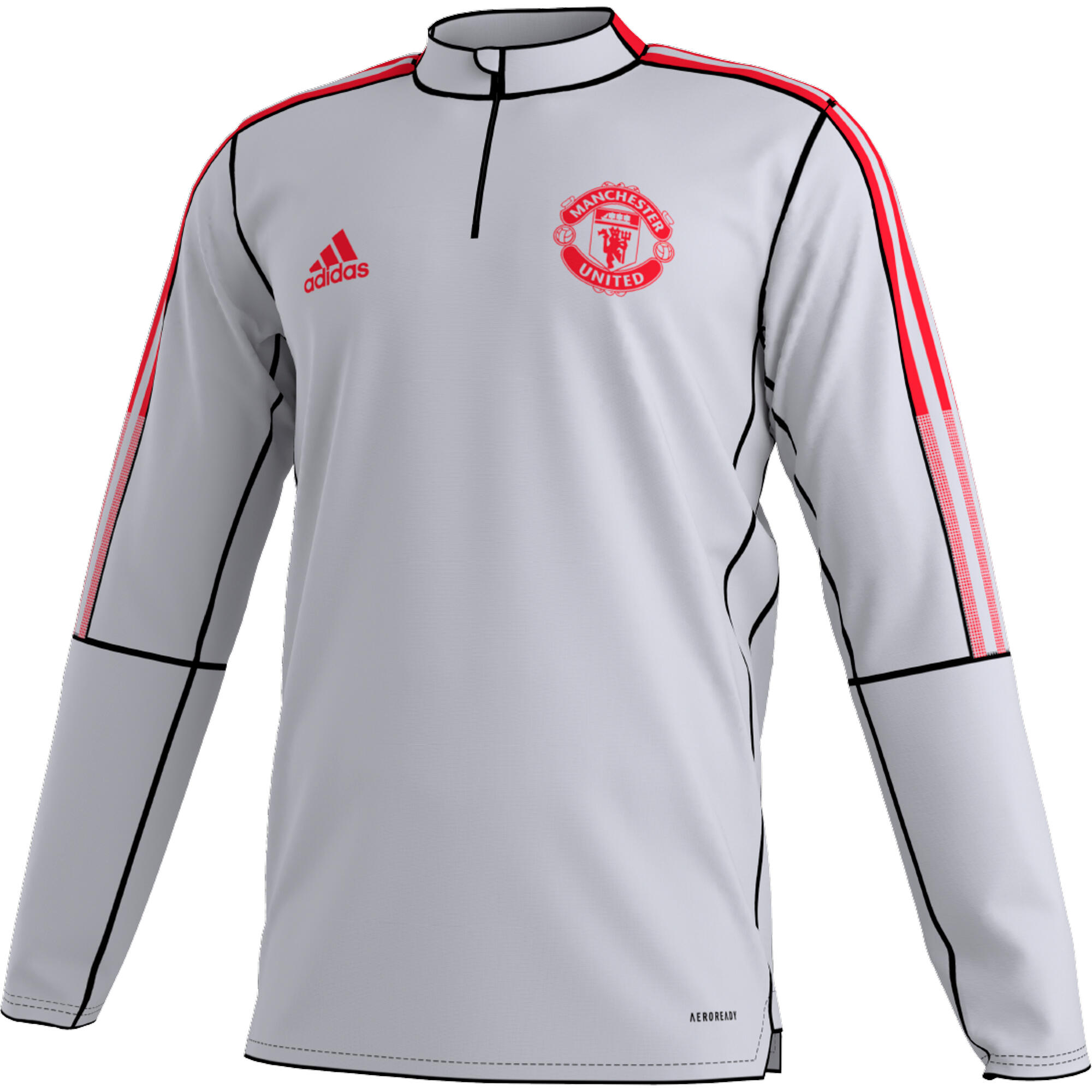 Sweat d'entraînement à zip Manchester United Tiro 4/5