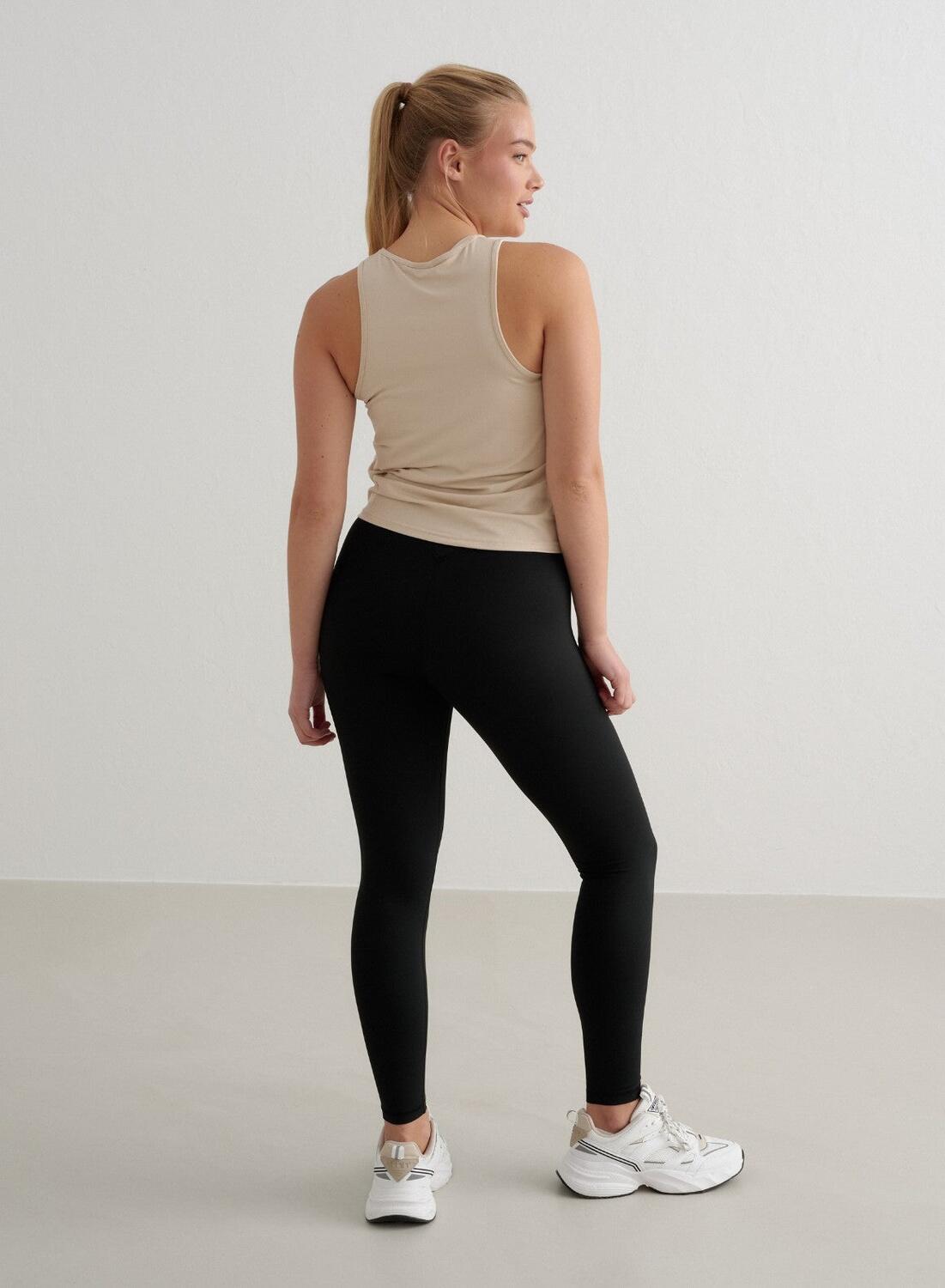 Femme Débardeur Doux Évacuant l'humidité Beige 3/4
