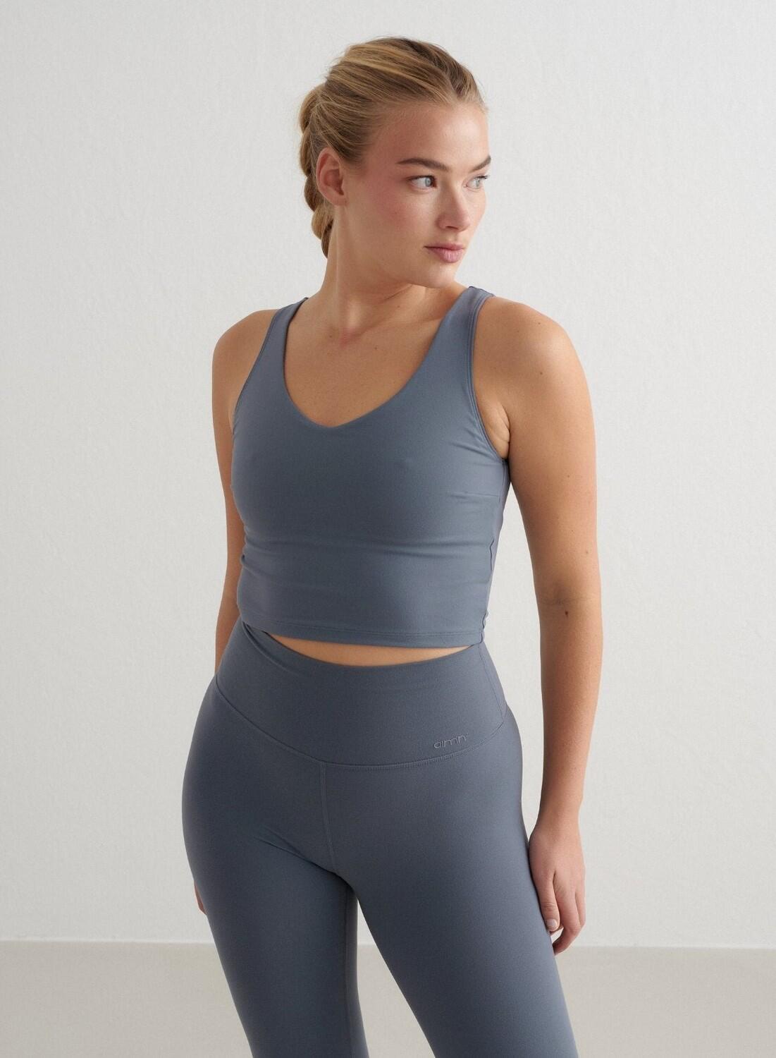Dames Sportbeha met V-hals Bralette Leiblauw 6/6