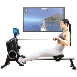 Rameur magnétique connecté Oxford Pro - Inertie 5 kg - Max. 120 kg - Bluetooth