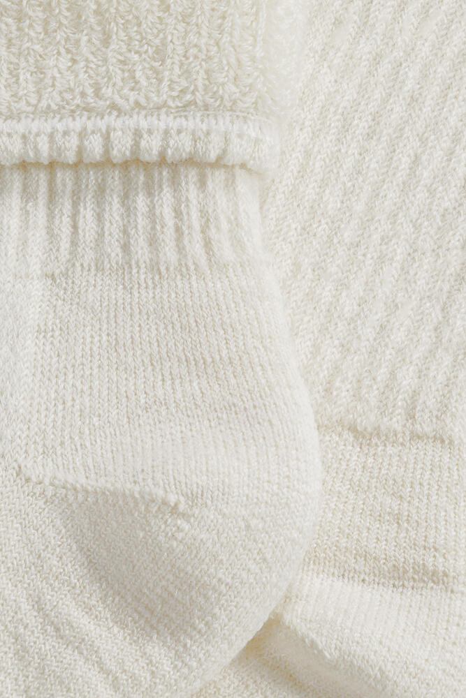 S9 Merino Wollen Sokken 3-Pack Ecru 43/45 4/4