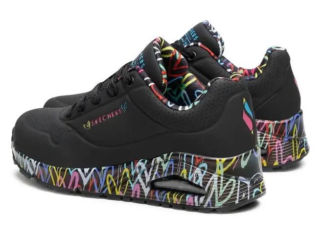 Buty na co dzień damskie SKECHERS UNO LOVING LOVE 3/5