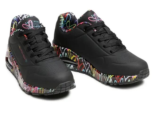 Buty na co dzień damskie SKECHERS UNO LOVING LOVE 5/5