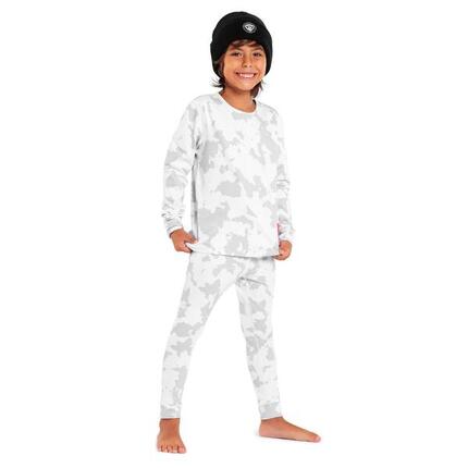 Kinder Wintersport Thermo-Baselayerset für Jungen Magic Ice Weiß