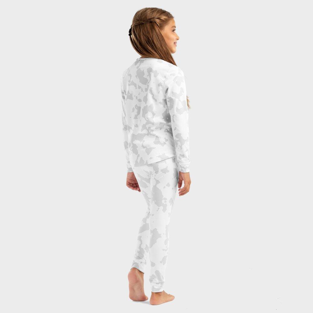 Kinder Wintersport Thermo-Baselayerset für Mädchen Magic Ice-G Weiß 2/8