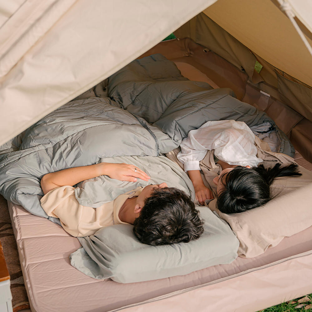 Forro Interior para Saco de Dormir de Algodón Khaki Claro 5/6