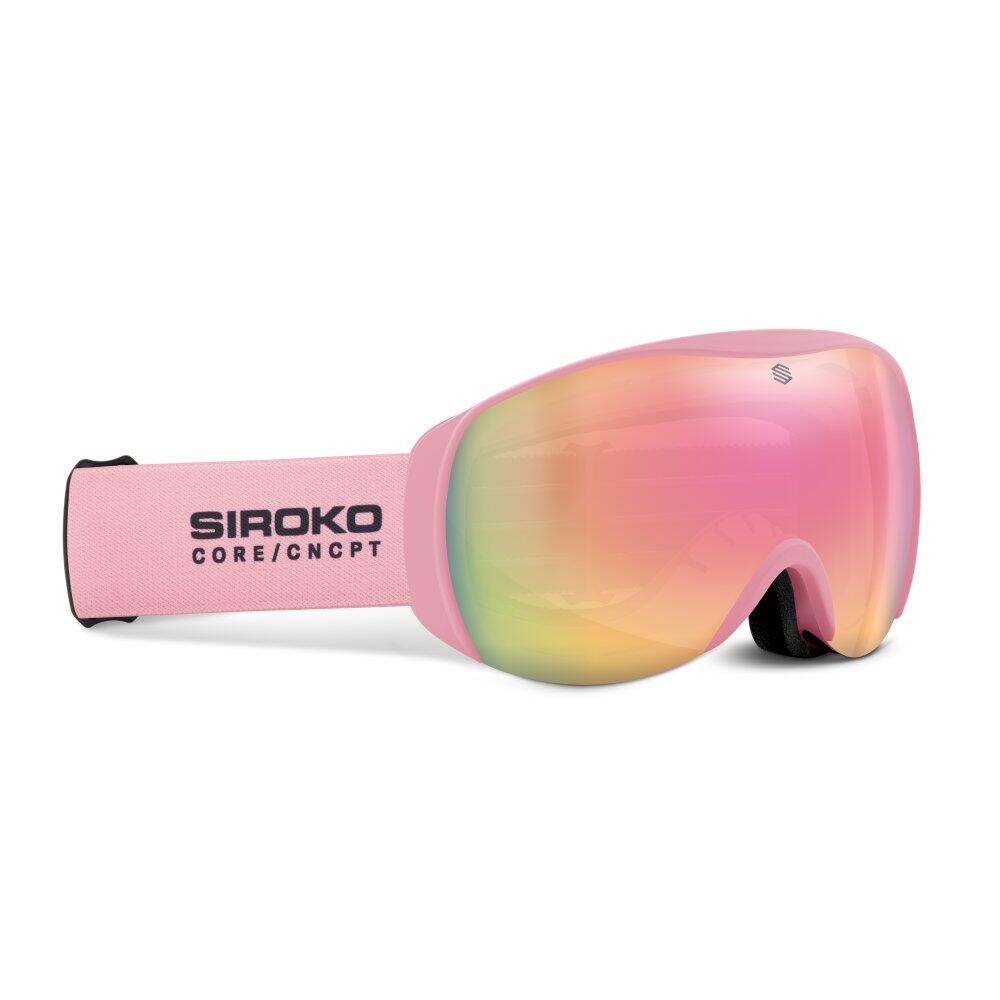 SIROKO Kids Winter sports ’ snowboard and ski goggles G-CORE KIDS Sorbet Pink