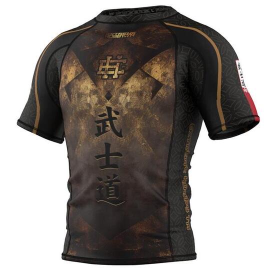 Kurzarm-Rashguard für Herren für MMA EXTREME HOBBY BUSHIDO