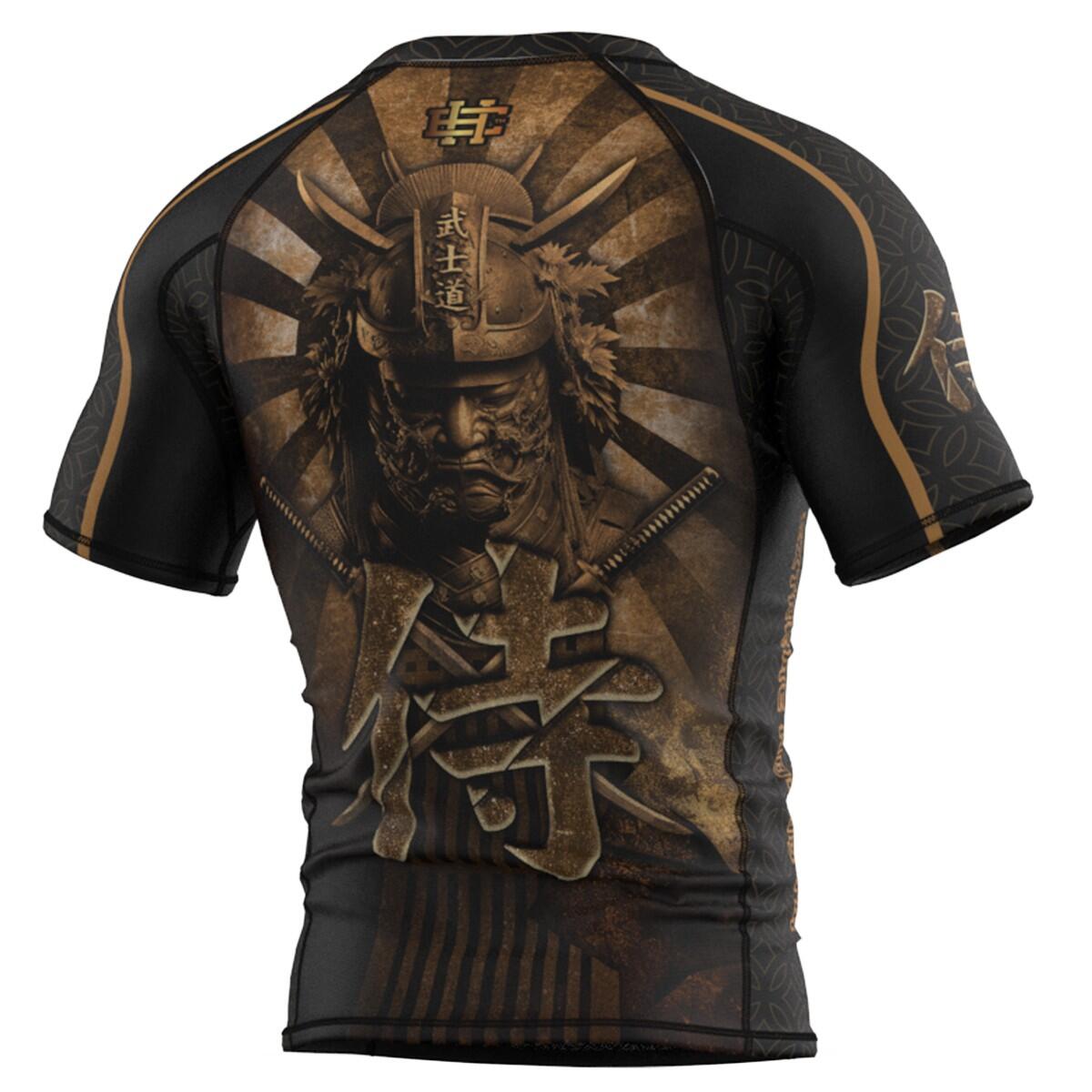 Rashguard voor heren met korte mouwen voor MMA EXTREME HOBBY BUSHIDO 2/3