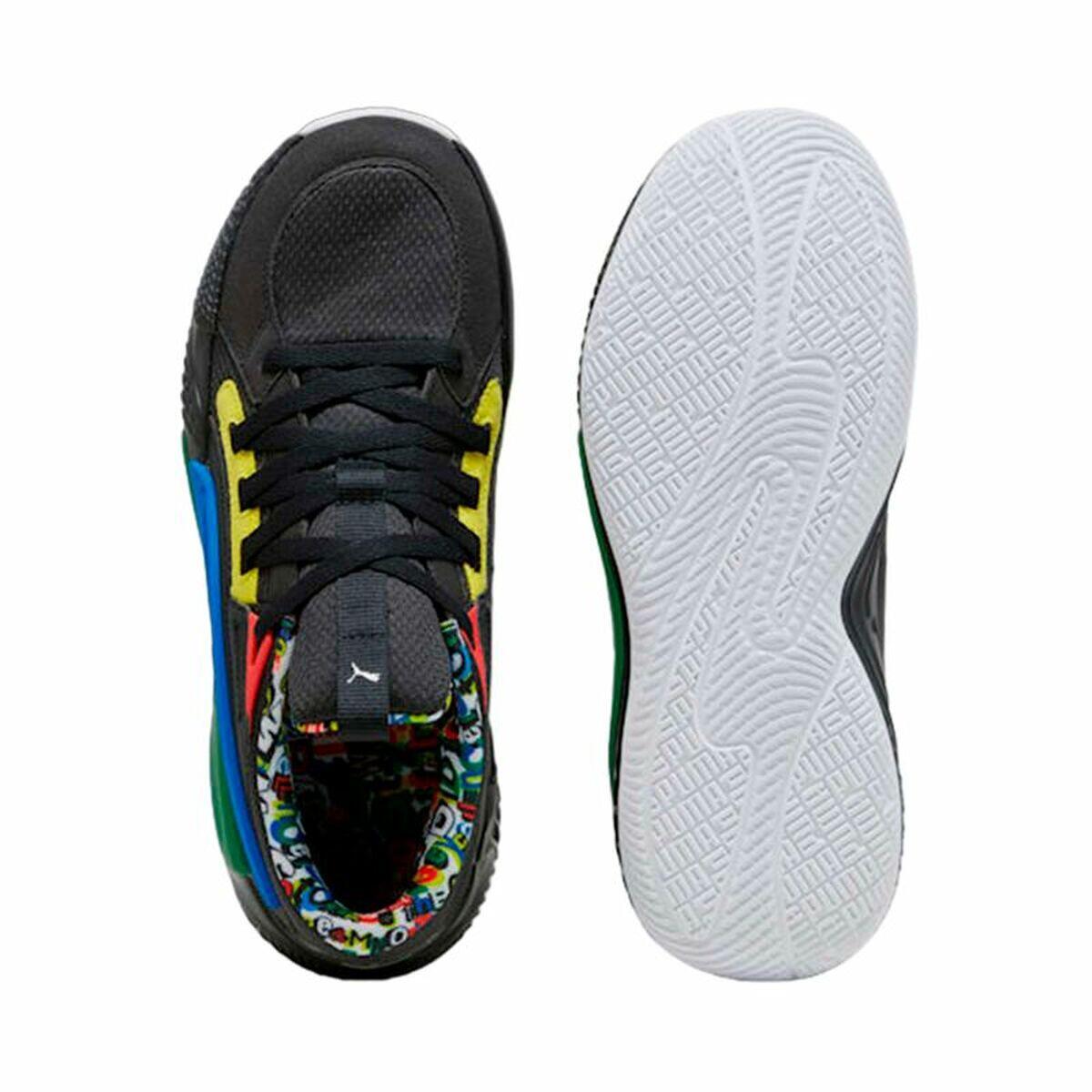 Scarpe da Basket per Adulti Puma Court Rider Chaos Nero 4/5