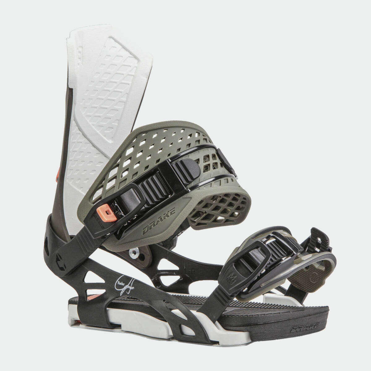 Drake Radar freeride groene snowboardbindingen 3/4