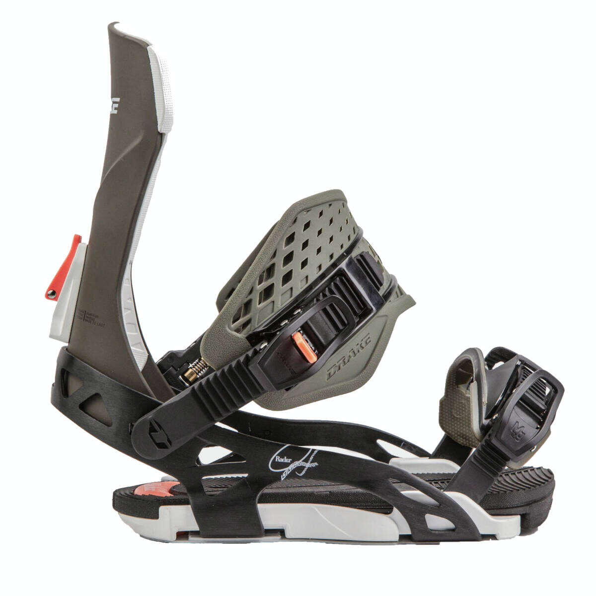 Drake Radar freeride groene snowboardbindingen 4/4