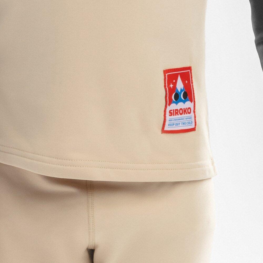 Conjunto interior térmico para rapaz Desportos de inverno Crianças Splat Beige 4/7