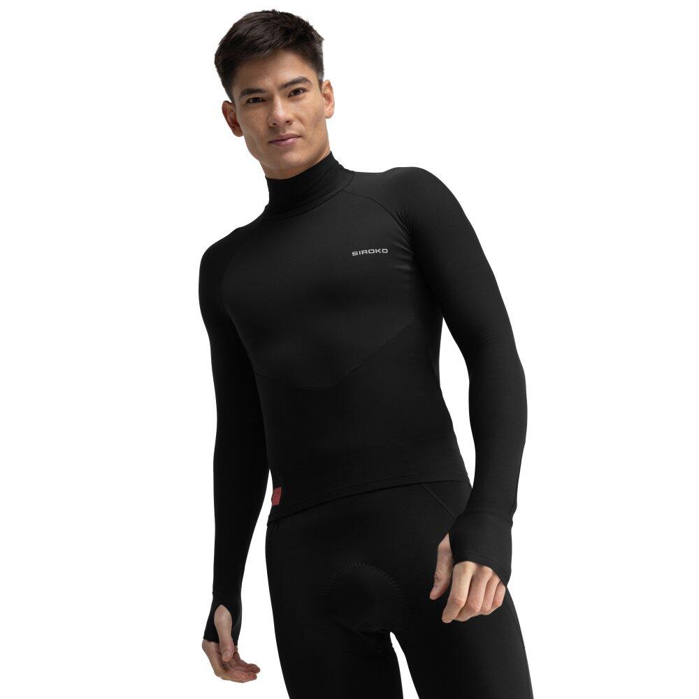 Camisola de ciclismo interior térmica de inverno para homem DW Keilir Preto