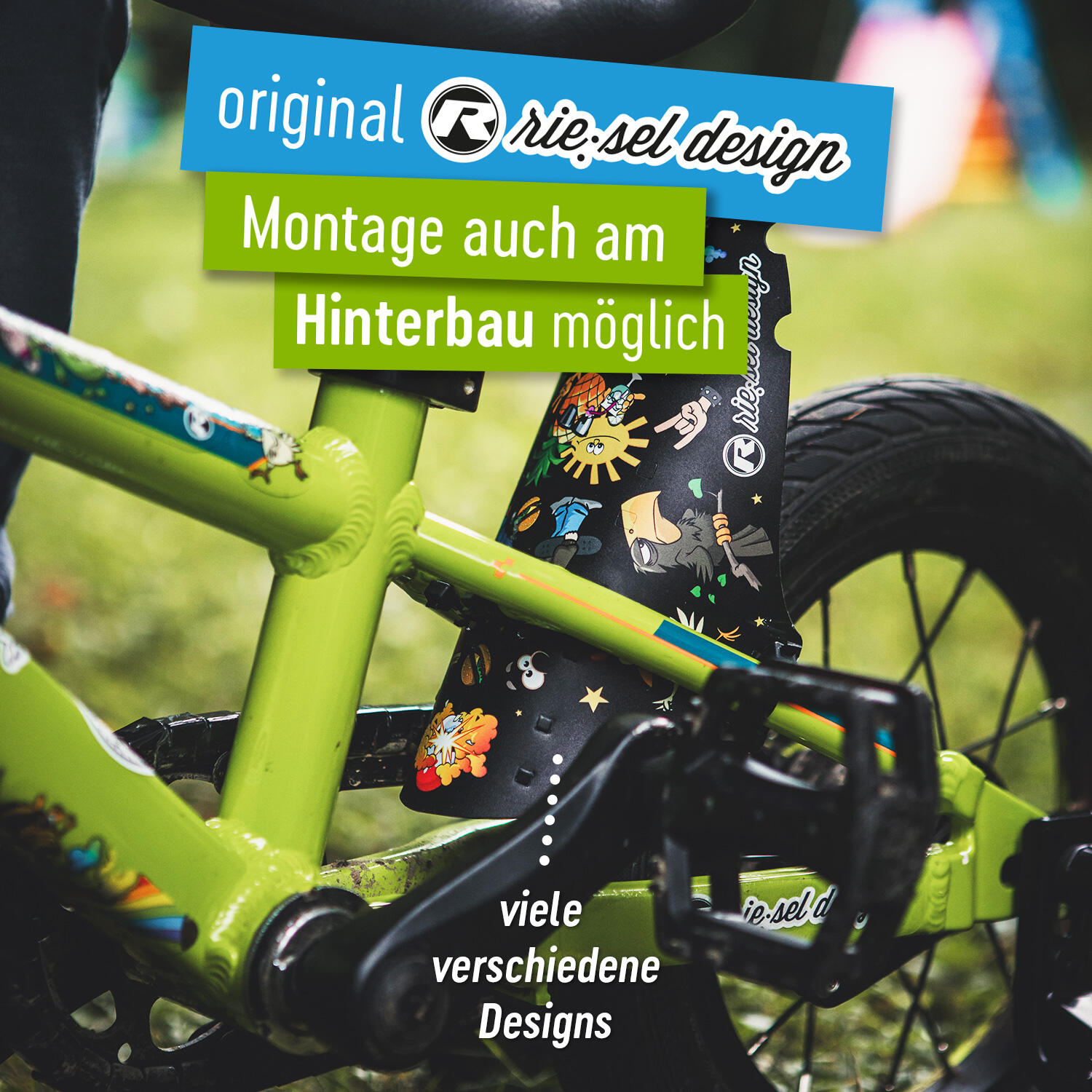 Kinderfahrrad Schutzblech vorne oder hinten 16-29 Zoll | Kids Mudguard 3/6