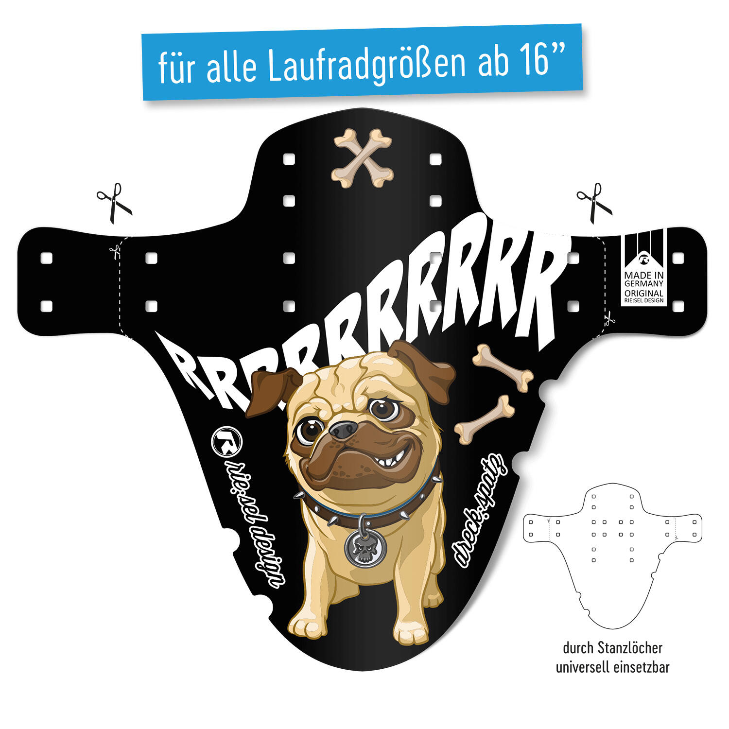 Kinderfahrrad Schutzblech vorne oder hinten 16-29 Zoll | Kids Mudguard |  Decathlon