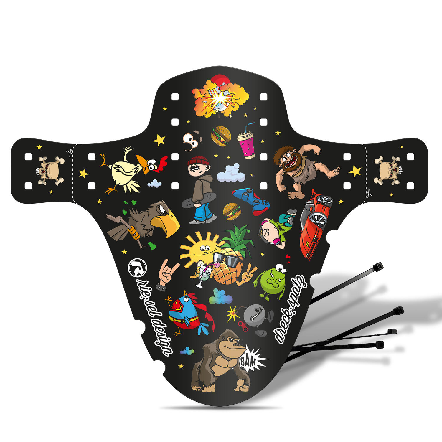 RIESEL DESIGN Riesel Design® Mudguard - dreck:spatz Schutzblech für Kinderfahrrad 16-29 Zoll