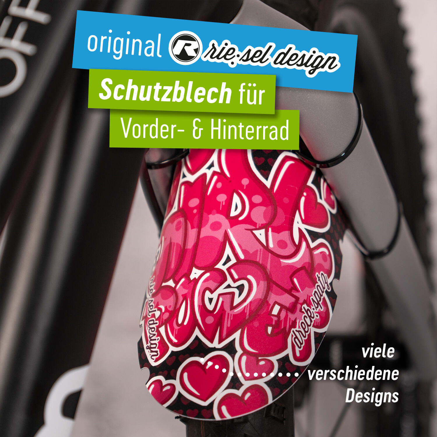 Kinderfahrrad Schutzblech vorne oder hinten 16-29 Zoll | Kids Mudguard 2/7